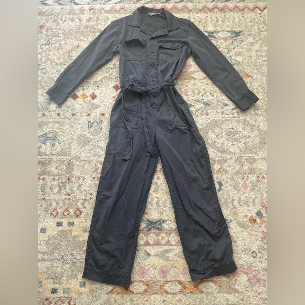 Everlane Utility Jumpsuit, Blue, Size 0